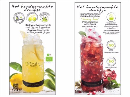 Menu bfresh Lemonade 2 smaken