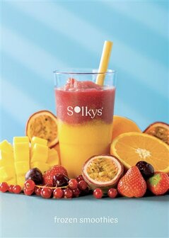 Poster Solkys Mango &amp; Strawberry formaat A0 840x1189mm