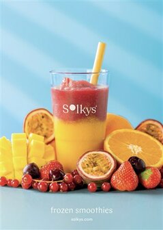 Poster Solkys Mango &amp; Strawberry formaat B0 1000x1400mm