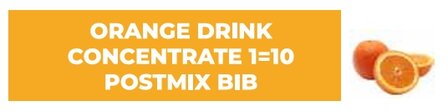 Purena - Bag-in-Box Orange drink concentrate 6kg. 1=10