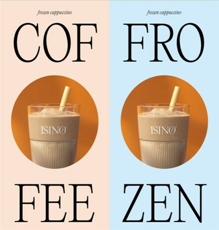 Menu ISINO Frozen Cappuccino 3 smaken NL